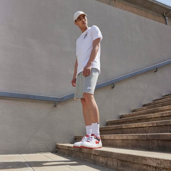 Nike Men’s Full Force Low Sneaker Shoes White Red FB1362-102, Size 9.5 (New) - Picture 14 of 16